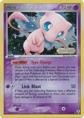 Mew (10/92) (Stamped) [EX: Legend Maker] 