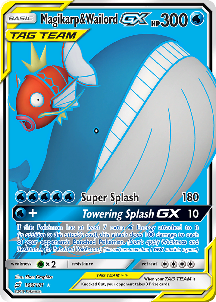 Magikarp &amp; Wailord GX (160/181) [Sun &amp; Moon: Team Up] 