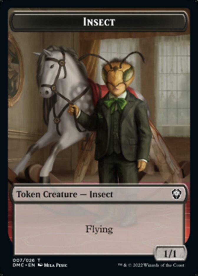 Phyrexian // Insect Double-Sided Token [Dominaria United Tokens] 