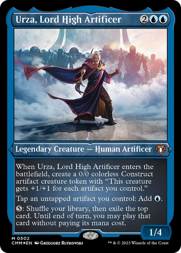 Urza, Lord High Artificer (Foil Etched) [Commander Masters] 