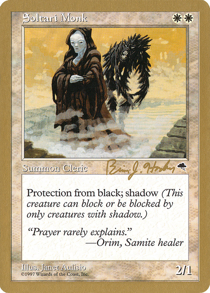 Soltari Monk (Brian Hacker) [World Championship Decks 1998] 