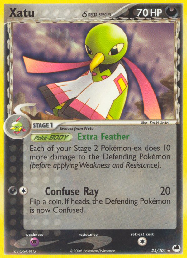 Xatu (25/101) (Delta Species) [EX: Dragon Frontiers] 