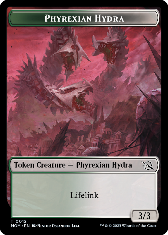 Elemental (9) // Phyrexian Hydra (12) Double-Sided Token [March of the Machine Tokens] 