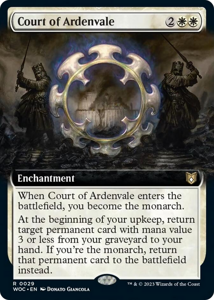 Court of Ardenvale (Extended Art) [Wilds of Eldraine Commander] 