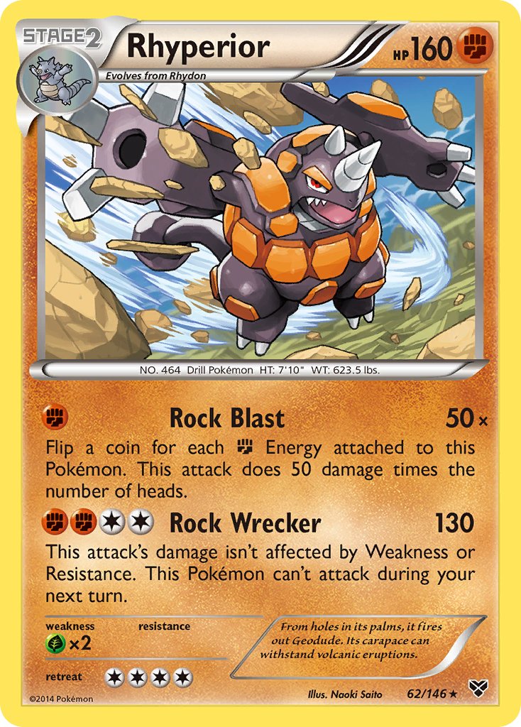 Rhyperior (62/146) (Cosmos Holo) (Blister Exclusive) [XY: Base Set] 