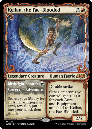 Kellan, the Fae-Blooded // Birthright Boon (Showcase) [Wilds of Eldraine] 