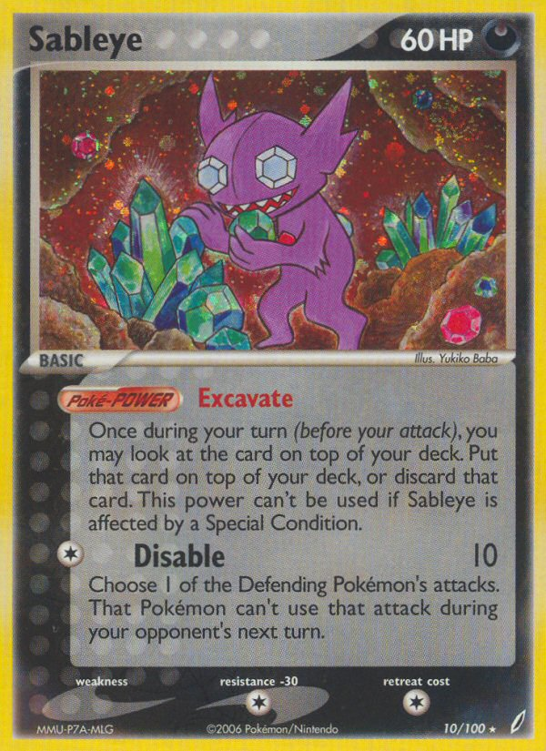 Sableye (10/100) [EX: Crystal Guardians] 