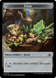 Food // Replicated Ring Double-Sided Token [March of the Machine Commander Tokens] 