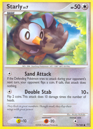 Starly (75/100) [Diamond &amp; Pearl: Stormfront] 