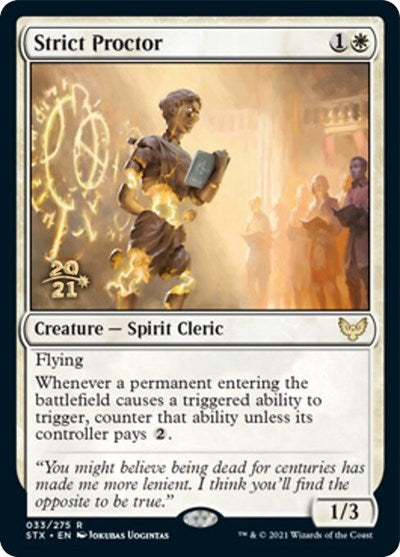 Strict Proctor [Strixhaven: School of Mages Prerelease Promos] 