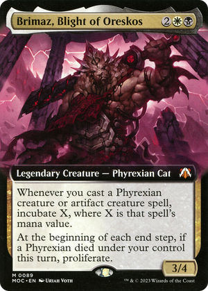 Brimaz, Blight of Oreskos (Extended Art) [March of the Machine Commander] 