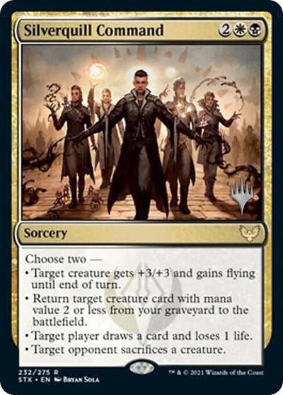 Silverquill Command (Promo Pack) [Strixhaven: School of Mages Promos] 