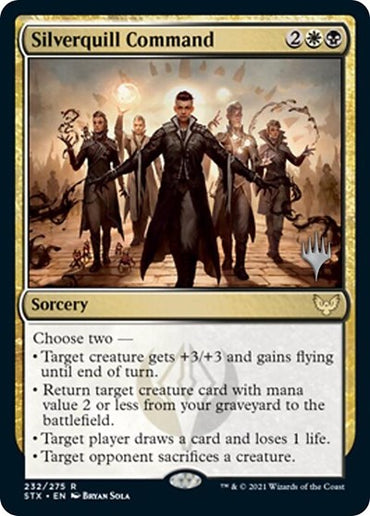 Silverquill Command (Promo Pack) [Strixhaven: School of Mages Promos] 