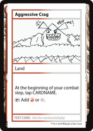 Aggressive Crag (2021 Edition) [Mystery Booster Playtest Cards] 