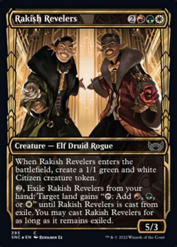 Rakish Revelers (Showcase Golden Age Gilded Foil) [Streets of New Capenna] 