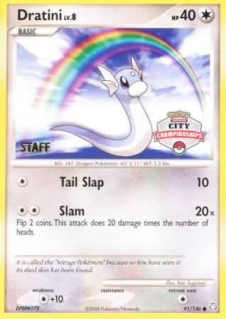 Dratini (91/146) (City Championship Promo Staff) [Diamond & Pearl: Legends Awakened]