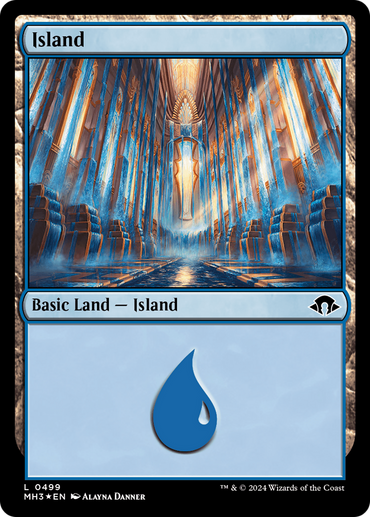 Island (0499) (Ripple Foil) [Modern Horizons 3] 