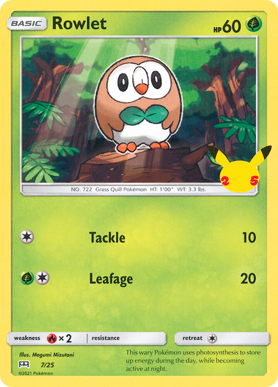 Rowlet (7/25) [McDonald's 25th Anniversary] 