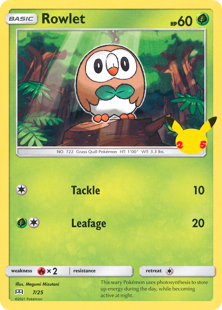 Rowlet (7/25) [McDonald's 25th Anniversary]