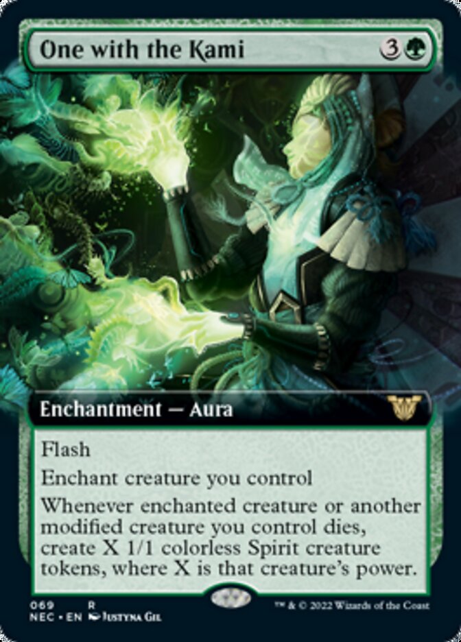 One with the Kami (Extended Art) [Kamigawa: Neon Dynasty Commander] 