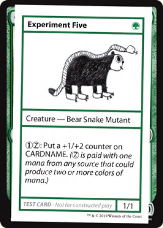 Experiment Five (2021 Edition) [Mystery Booster Playtest Cards] 