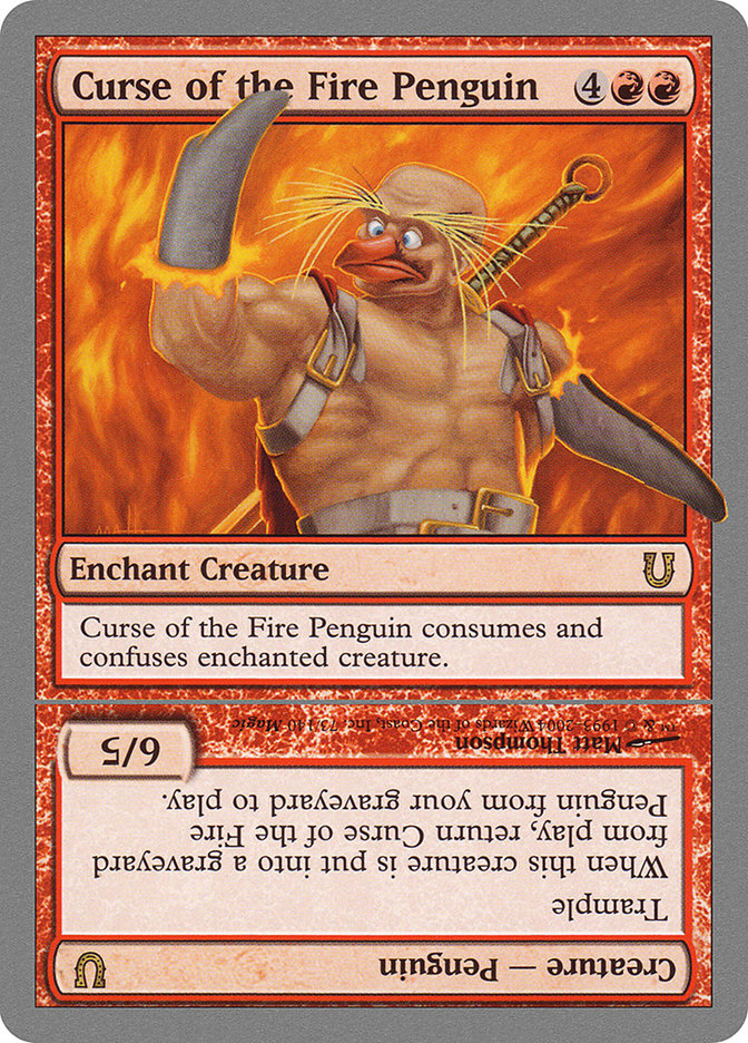 Curse of the Fire Penguin // Curse of the Fire Penguin Creature [Unhinged] 