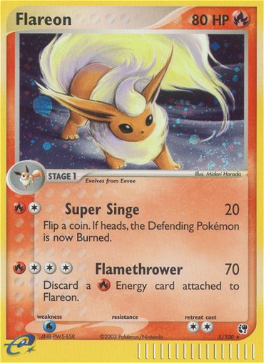 Flareon (5/100) [EX: Sandstorm]