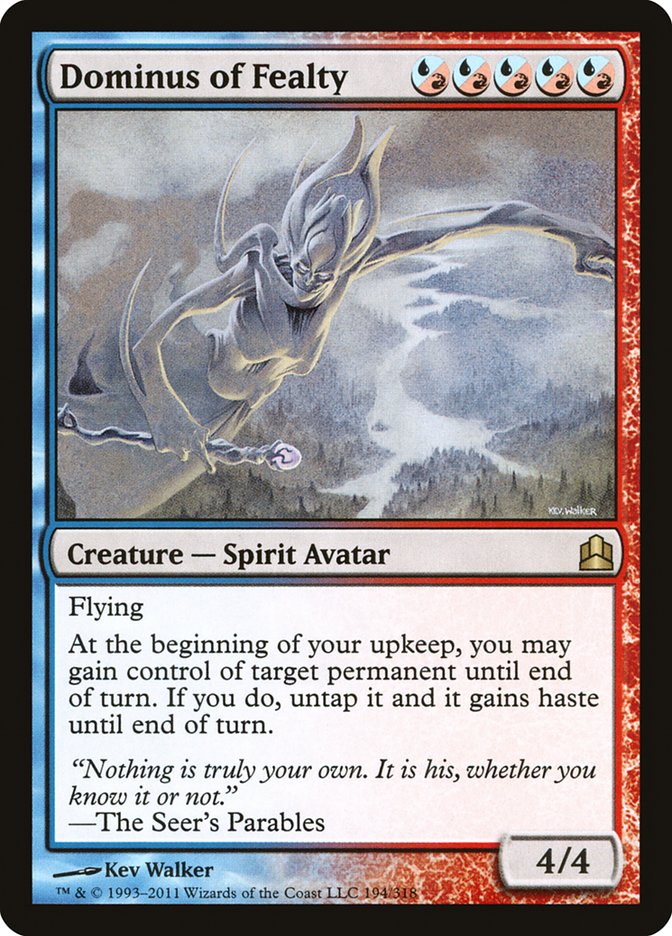 Dominus of Fealty [Commander 2011] 