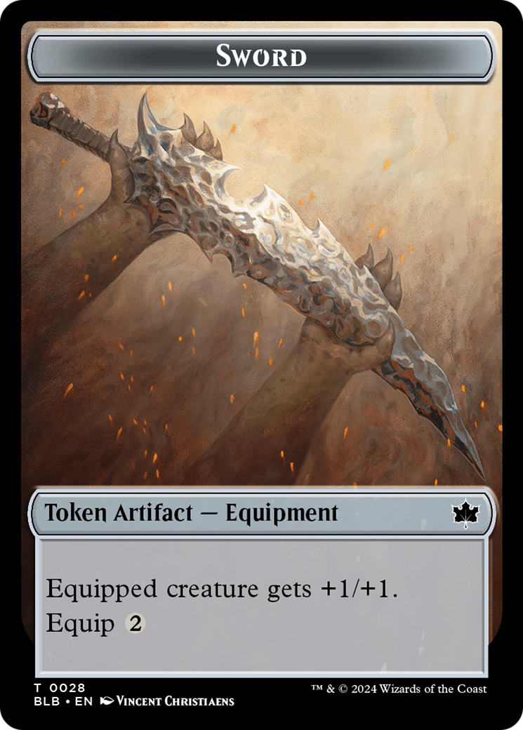 Sword Token [Bloomburrow Tokens]