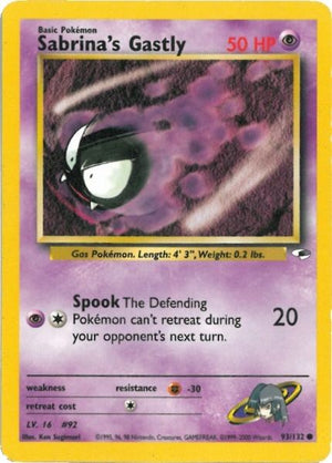 Sabrina's Gastly (93/132) [Gym Heroes Unlimited] 