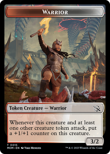 Warrior // Vampire Double-Sided Token [March of the Machine Tokens] 