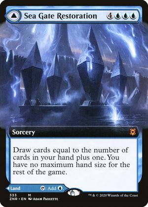 Sea Gate Restoration // Sea Gate, Reborn (Extended Art) [Zendikar Rising] 
