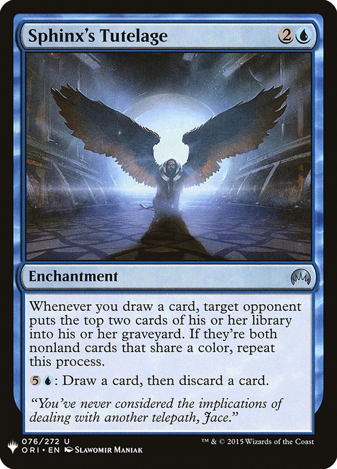Sphinx's Tutelage [Mystery Booster] 