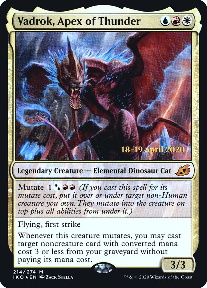 Vadrok, Apex of Thunder [Ikoria: Lair of Behemoths Prerelease Promos] 