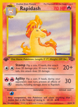 Rapidash (44/64) [Jungle 1st Edition] 