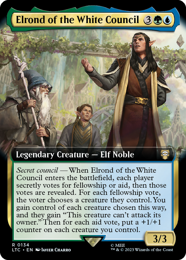 Elrond of the White Council (Extended Art) [The Lord of the Rings: Tales of Middle-Earth Commander] 