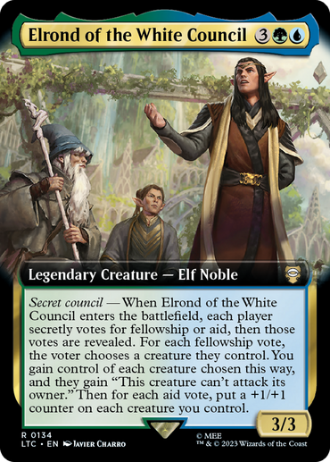 Elrond of the White Council (Extended Art) [The Lord of the Rings: Tales of Middle-Earth Commander] 