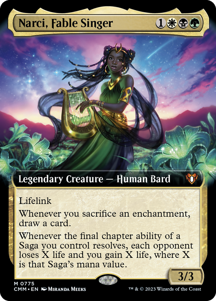 Narci, Fable Singer (Extended Art) [Commander Masters] 