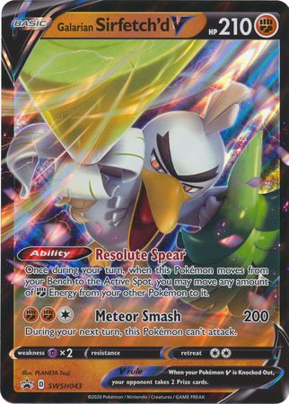 Galarian Sirfetch'd V (SWSH043) (Jumbo Card) [Sword & Shield: Black Star Promos] 