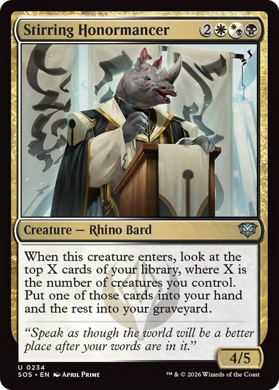 Stirring Honormancer [Secrets of Strixhaven]