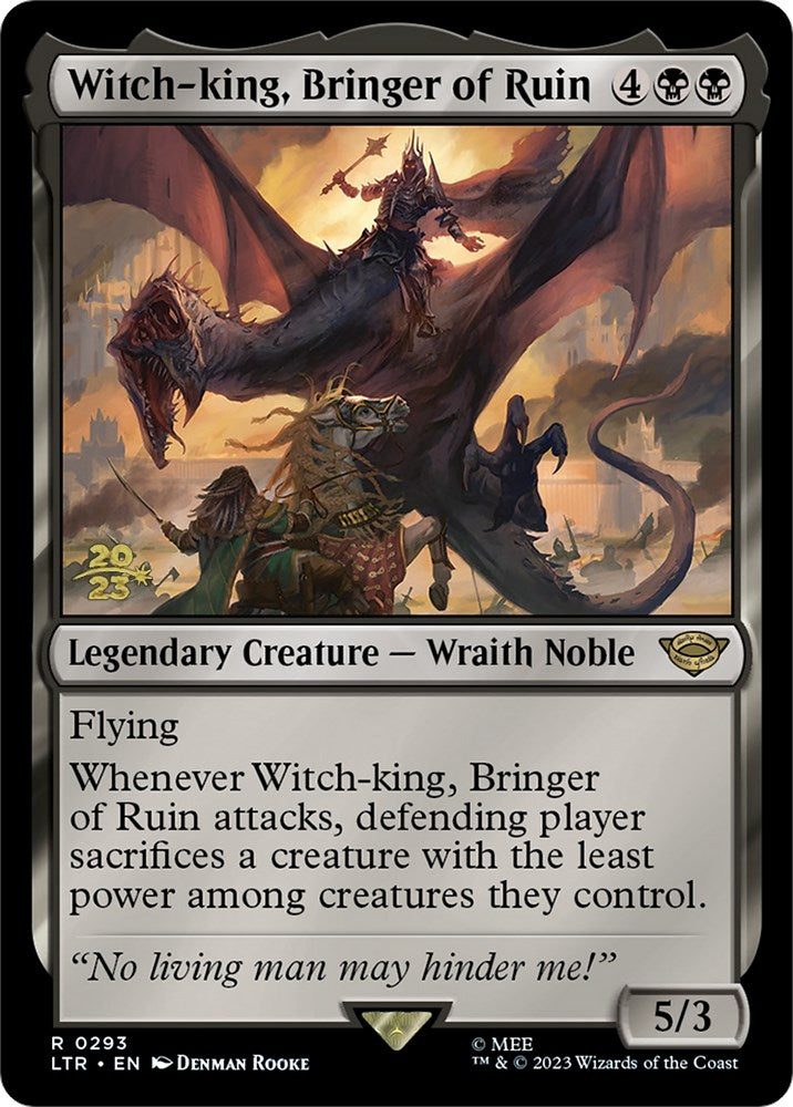 Witch-king, Bringer of Ruin [The Lord of the Rings: Tales of Middle-Earth Prerelease Promos] 