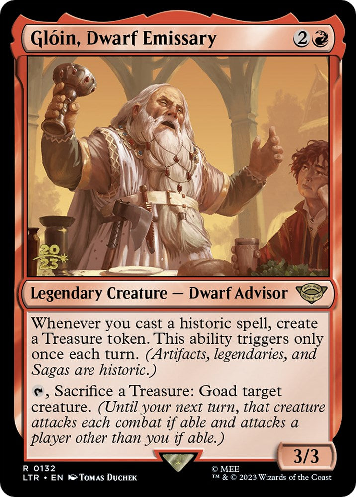 Gloin, Dwarf Emissary [The Lord of the Rings: Tales of Middle-Earth Prerelease Promos] 