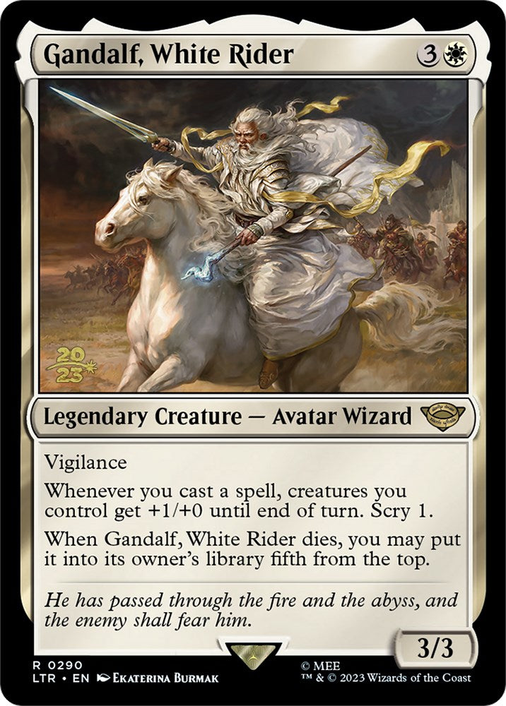 Gandalf, White Rider [The Lord of the Rings: Tales of Middle-Earth Prerelease Promos] 