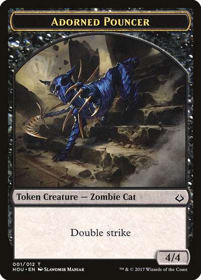 Adorned Pouncer Token [Hour of Devastation Tokens] 