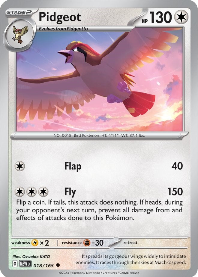 Pidgeot (018/165) [Scarlet & Violet 151]