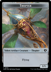 Thopter // Construct (41) Double-Sided Token [Commander Masters Tokens] 