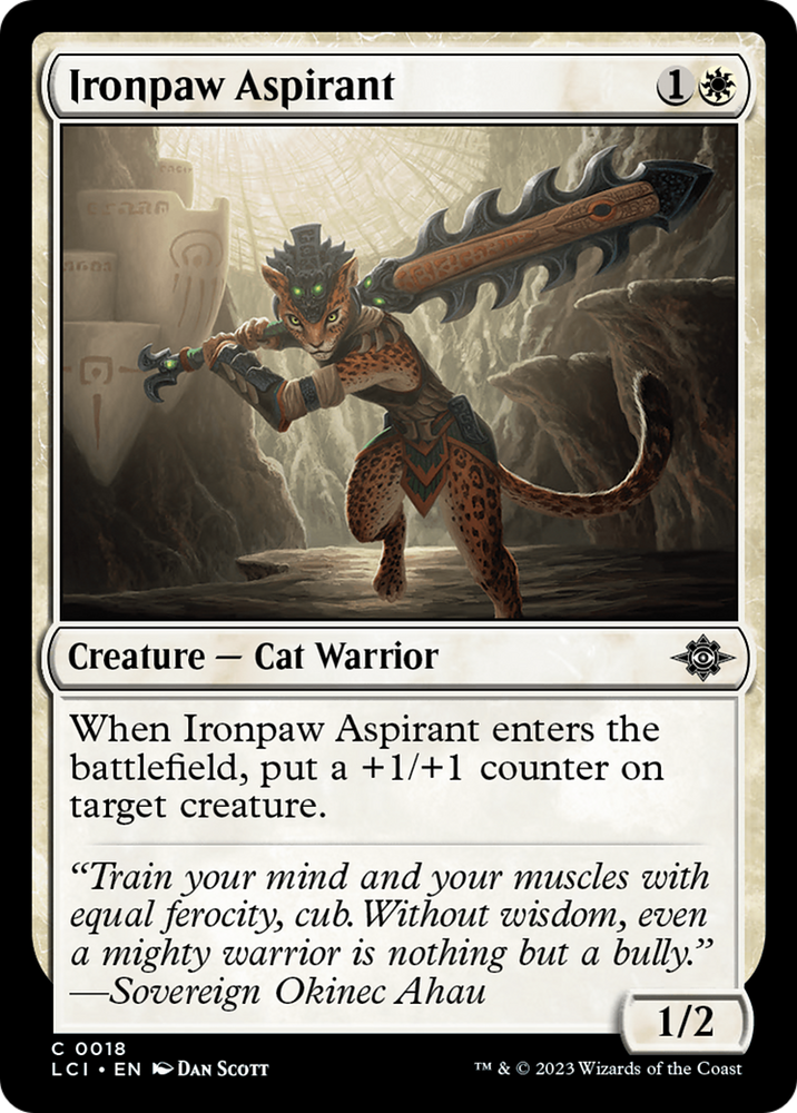 Ironpaw Aspirant [The Lost Caverns of Ixalan] 