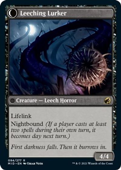 Curse of Leeches // Leeching Lurker [Innistrad: Midnight Hunt]