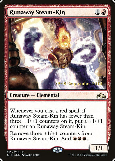 Runaway Steam-Kin [Guilds of Ravnica Prerelease Promos] 