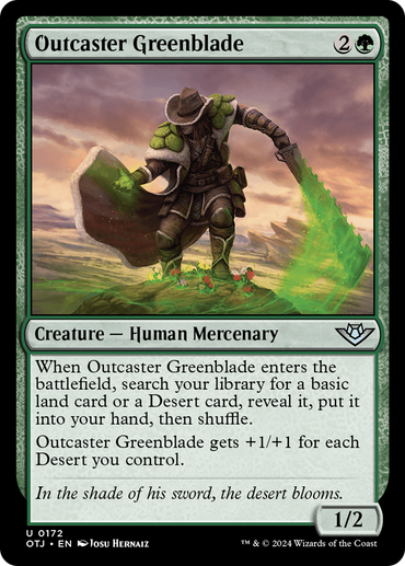 Outcaster Greenblade [Outlaws of Thunder Junction] 